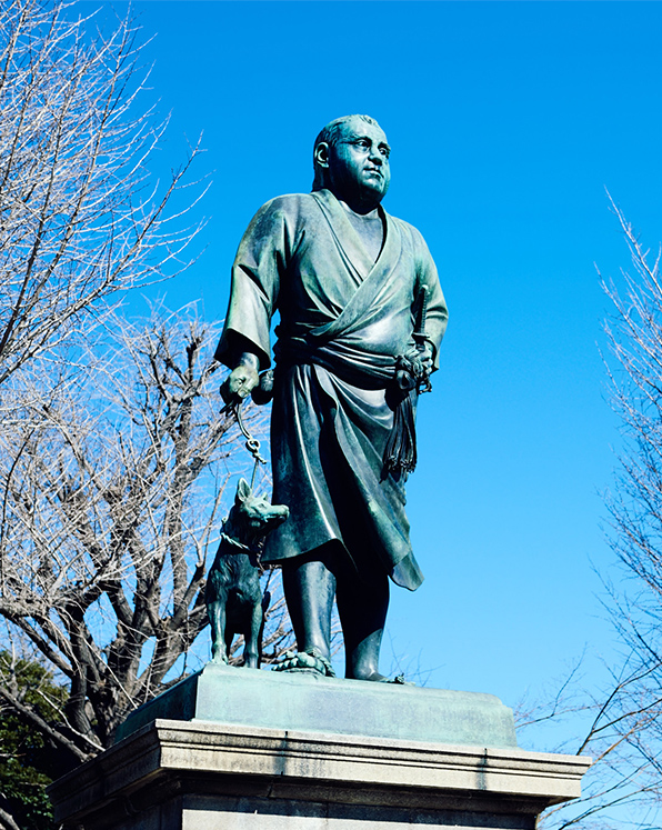 Bronze statue of Saigo Takamori